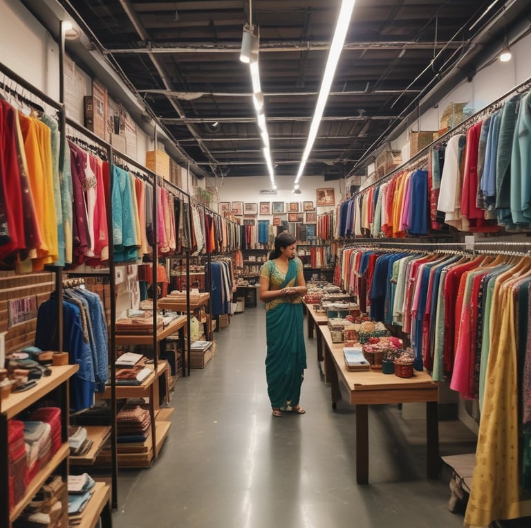 A sleek infographic showing bold numbers representing franchise outlets, employment targets, and retail growth projections.