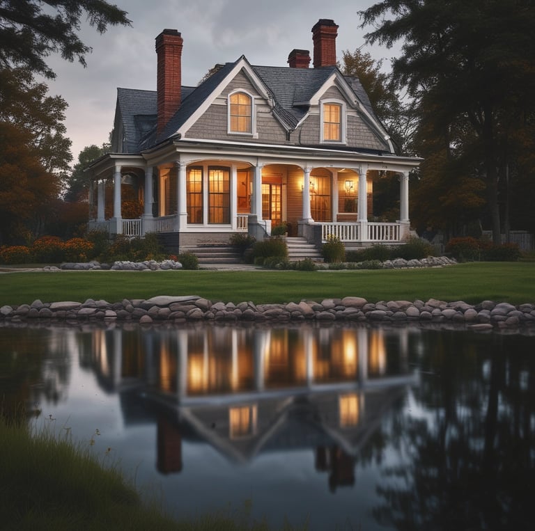 A landlord reviewing tenant applications on a laptop in a cozy home office.