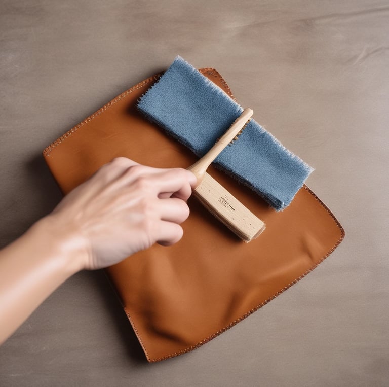 brown leather