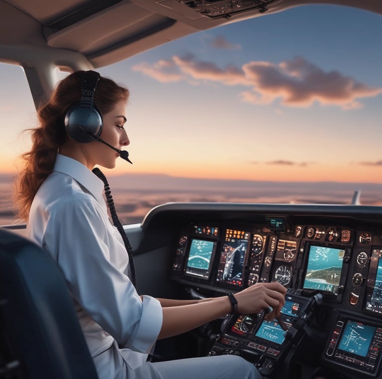 A diverse group of aviation professionals engaged in a training session.