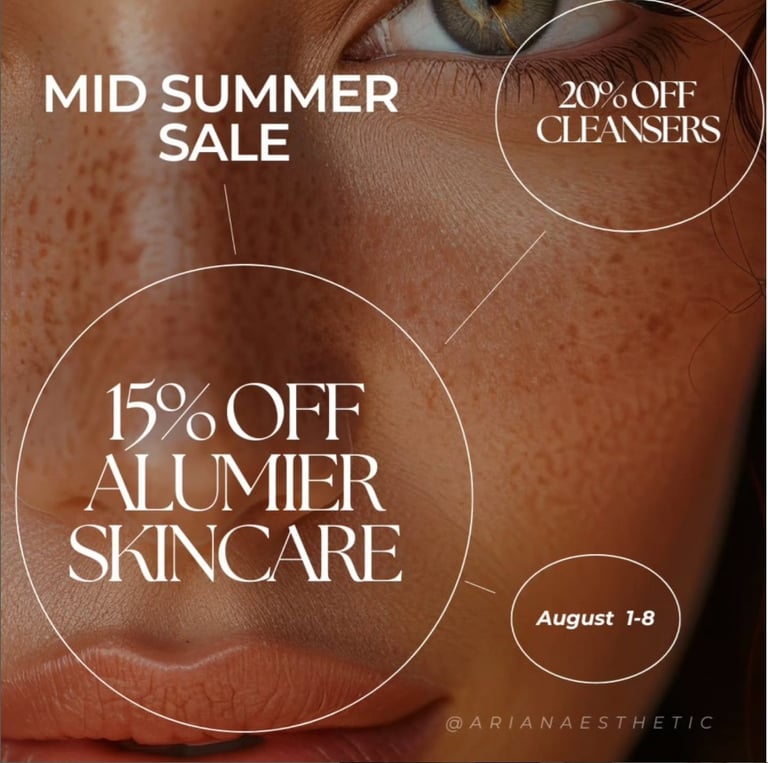 Mid summer promotion at Ariana Esthetic Edmonton