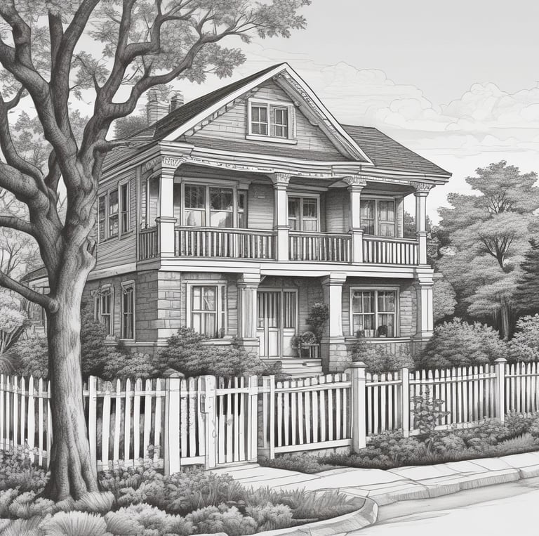 A modern, dark-colored, modular home situated in a lush forest environment. Large windows allow warm interior light to spill out, contrasting with the natural greenery surrounding the structure. The building has a sleek, geometric design, with a sloping roof and a wooden deck that extends from its side.