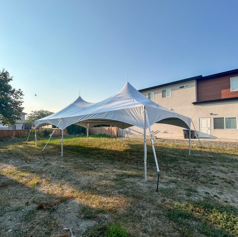 20x40 wedding tent in Kelowna