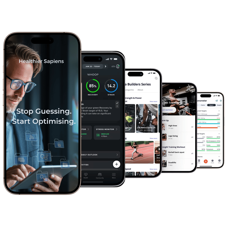 Executive reviewing health data on tablet - metabolic health coaching