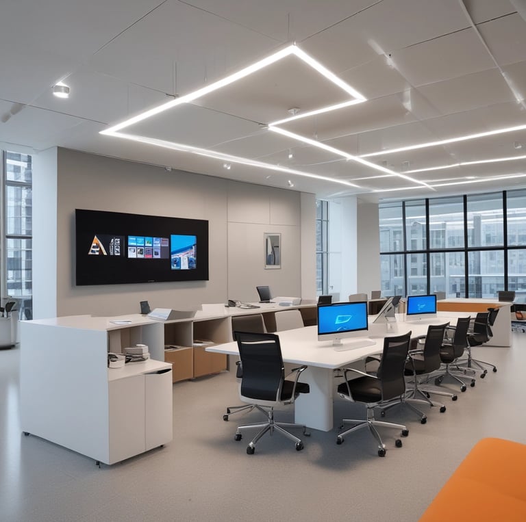 A modern, smart home showcasing seamless technology integration.