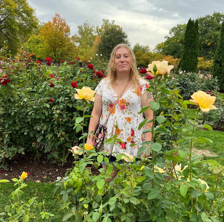 Misty in the Boise Rose Garden
