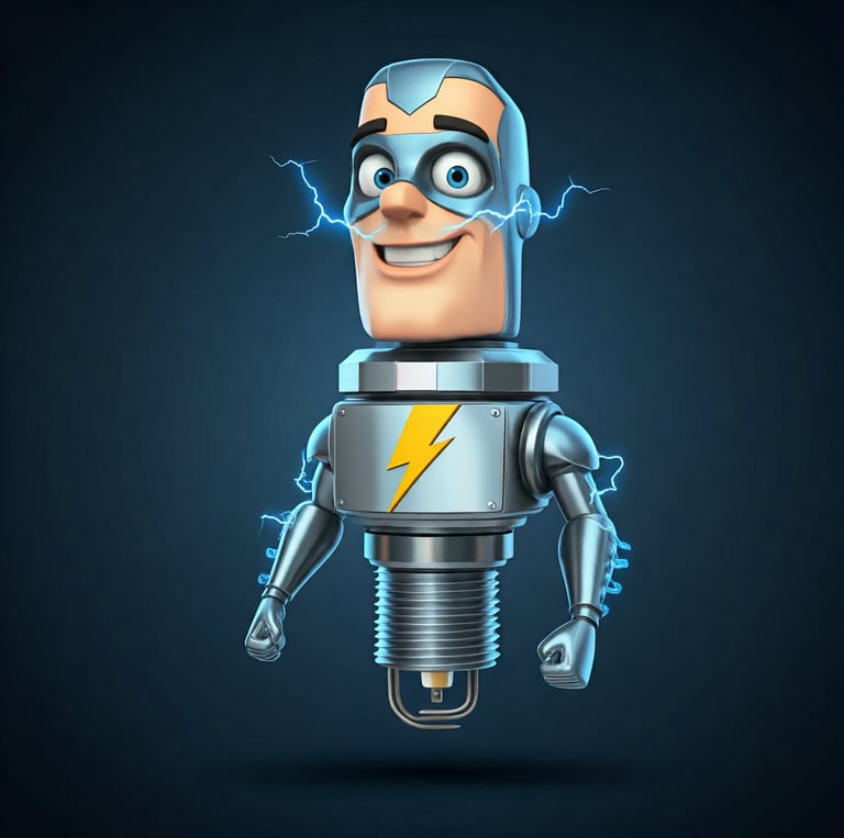 Sammy the Spark Plug Robot
