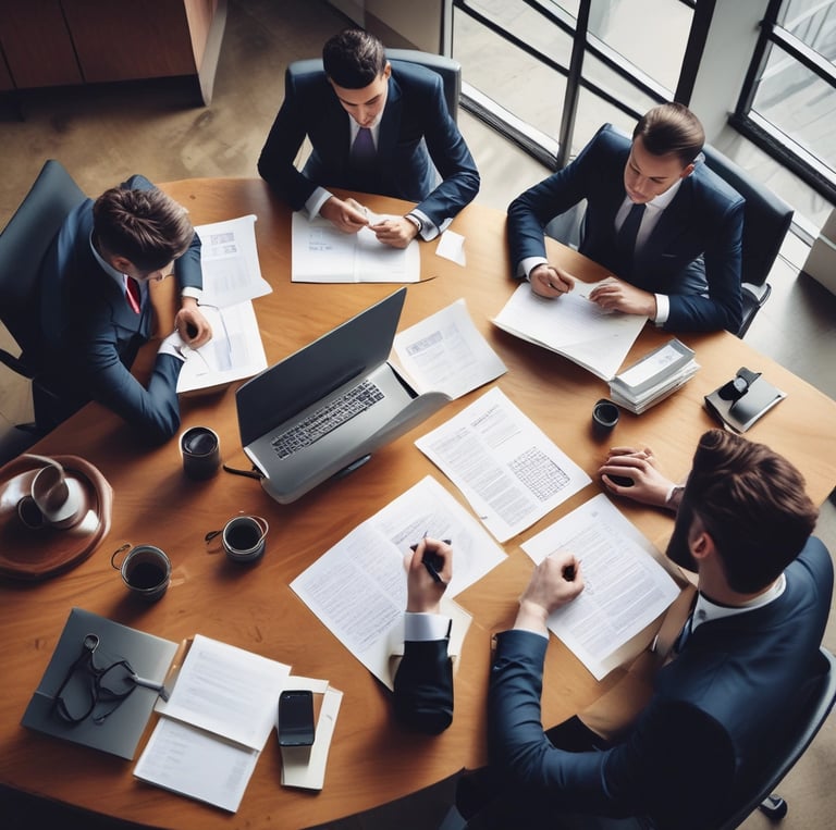 A confident business owner at a desk, ready to assist with D-U-N-S applications.