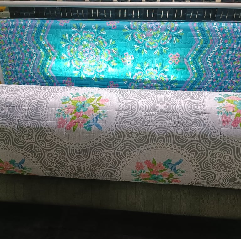 a machine is making a large print on a large machine