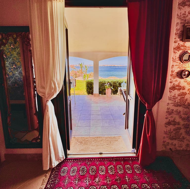 Sea view from luxury villa in Sicily overlooking Ortigia