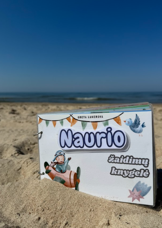 Personalizuota žaidimų-lavinimo knygelė