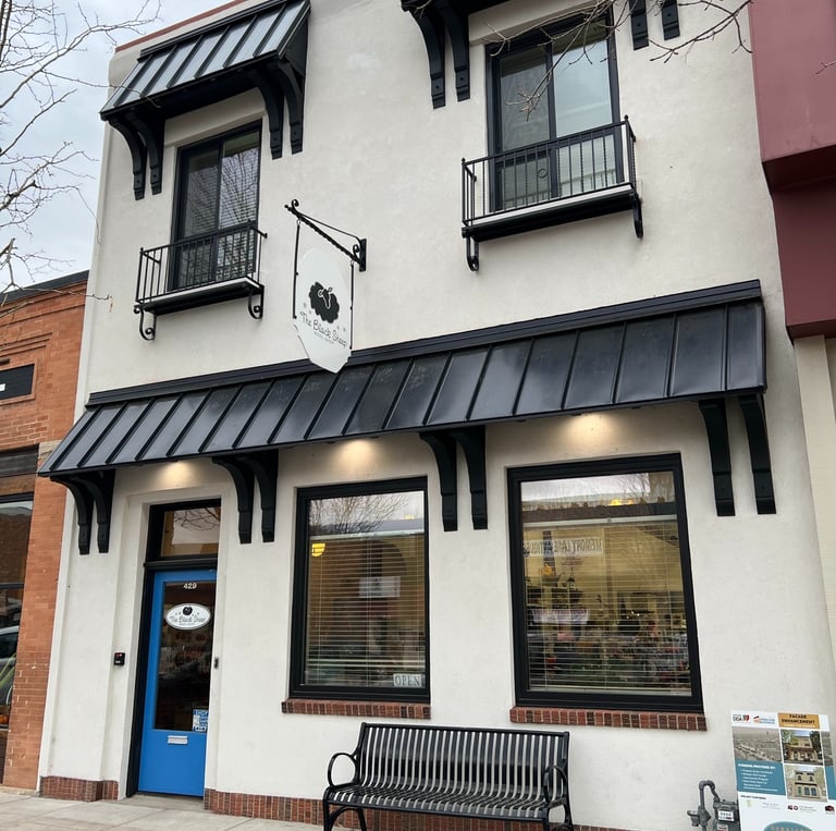 The front view of the Black Sheep Wool Shop