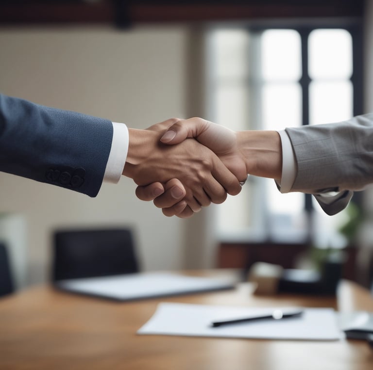 A diverse group of Muslim influencers collaborating with fashion brands in a bright, modern office setting.