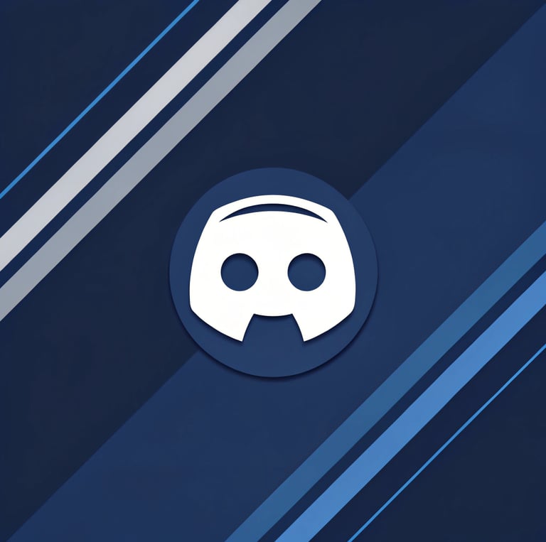 An image with the Discord logo for visitors to contact Alan Longo on Discord.