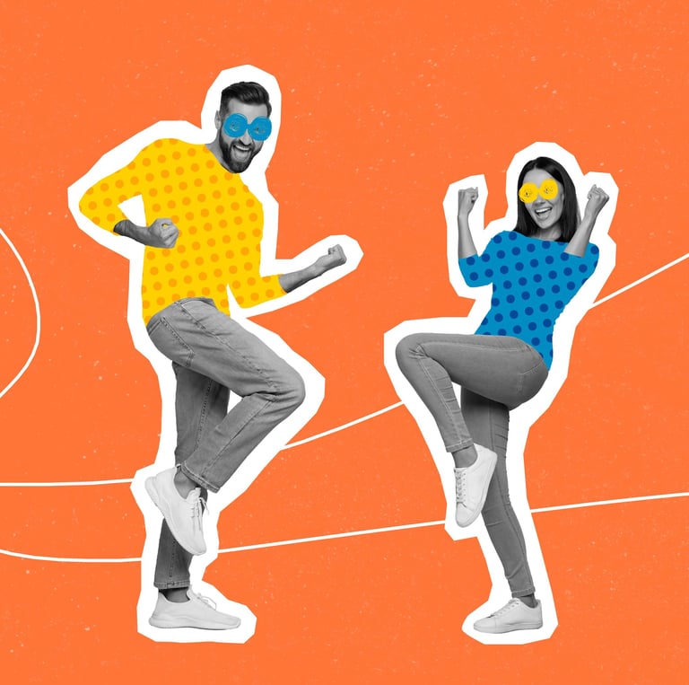 young adults dancing in a dance pose at A Mind Apart theatre company in Sheffield