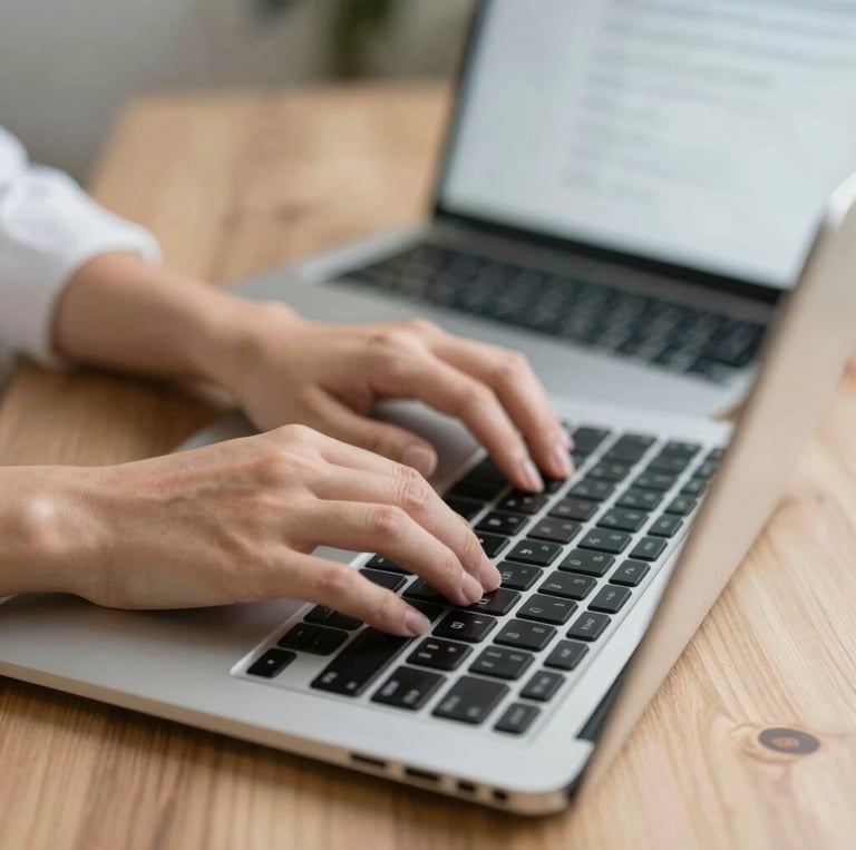 A vibrant office scene showing the Shankar Techx team collaborating over laptops and digital devices.