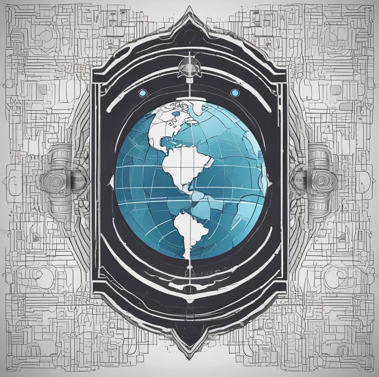 A team collaborating around a laptop, brainstorming digital marketing ideas in a bright, modern office.