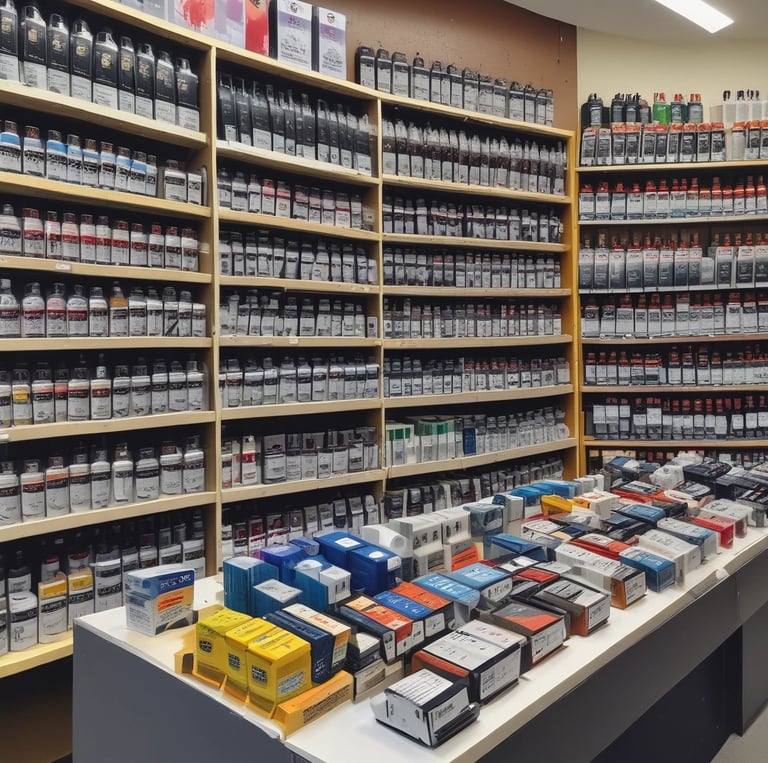 A black cartridge with a colorful label featuring a yellow character and bright design elements, set against a plain white background.