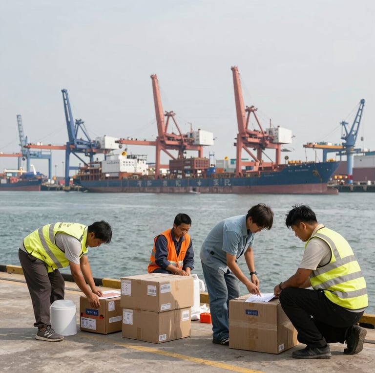 A confident business consultant discussing strategy with clients over a laptop in a bright office.