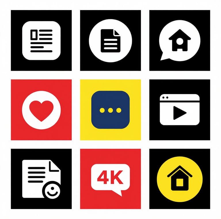 A friendly team collaborating over laptops in a bright, modern office space.