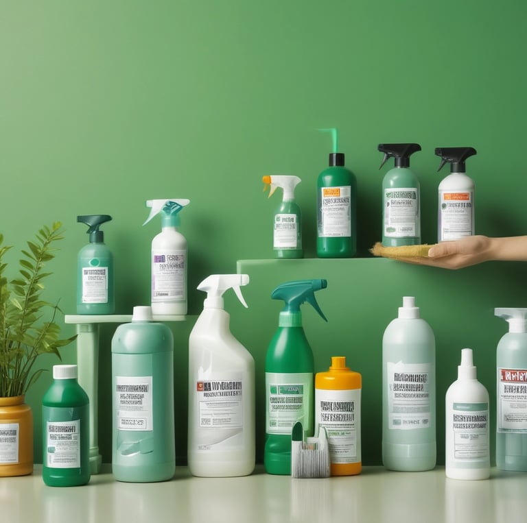 Professional corporate team collaborating in a modern office with green, dark blue, and soft orange accents.