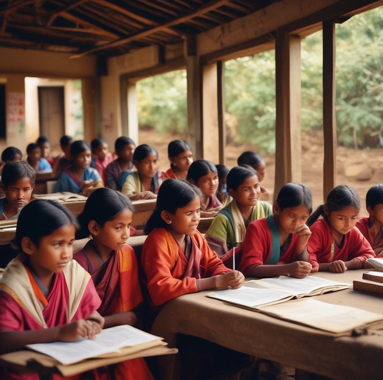 A group of diverse community members gathered outdoors, attentively listening to a legal educator.