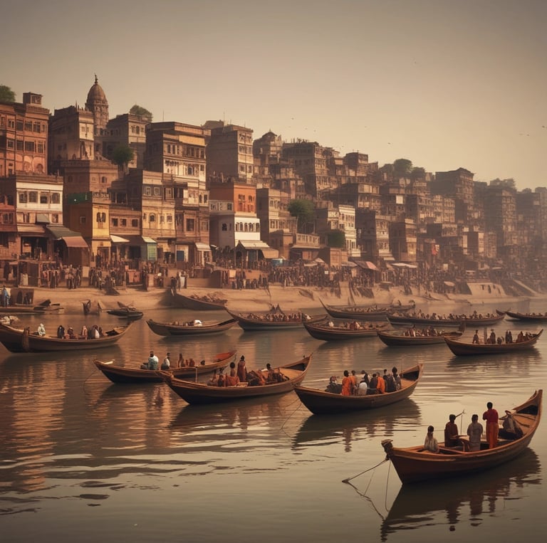 A joyful group of community members dressed in traditional attire, participating in a colorful cultural festival outdoors.