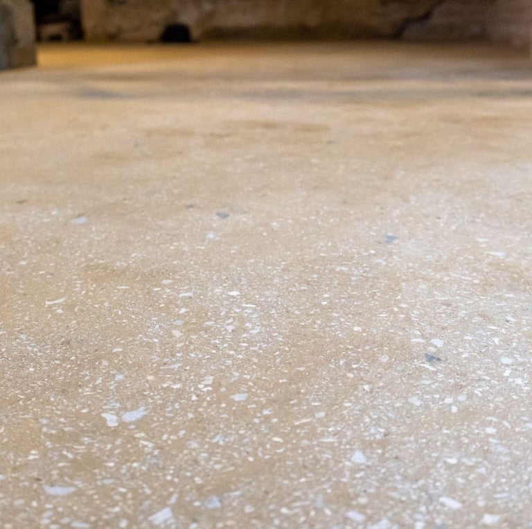 smooth rammed earth floor