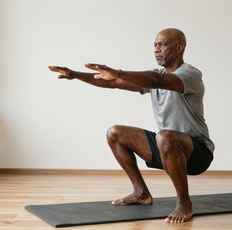 A friendly trainer coaching a client through a workout in a bright, welcoming gym.