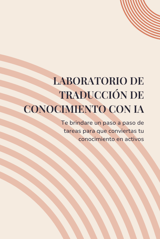 A través de simples promts podrás convertir tu conocimiento en contenidos de valor