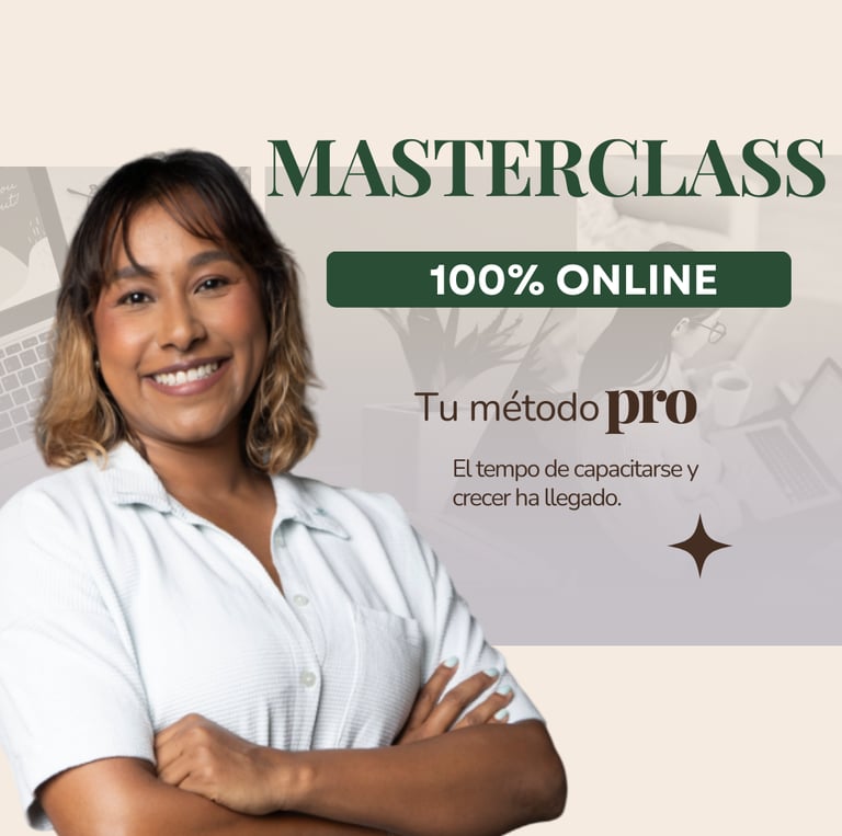 En esta masterclass aprenderás a crear tu propia metodología y aplicarla a tu profesión