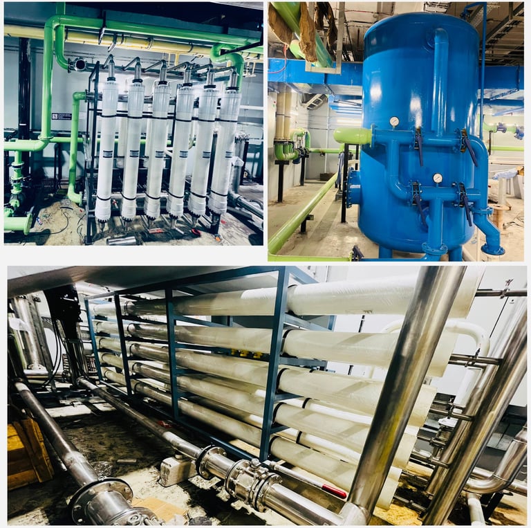 Industrial water treatment solutions for RO plants, cooling towers and boilers