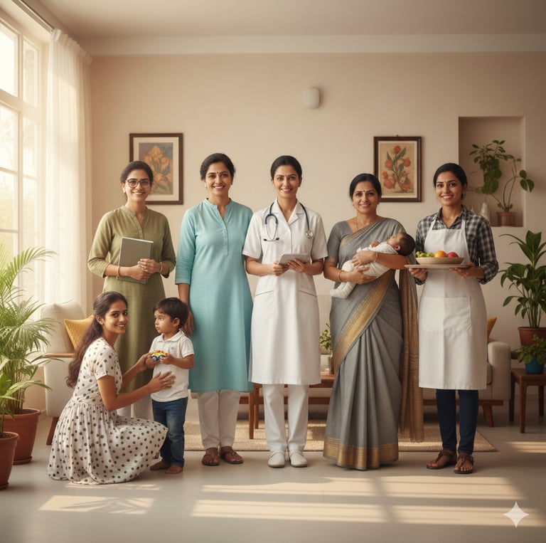 team of professionals working for Kailash Patient Care Home Services