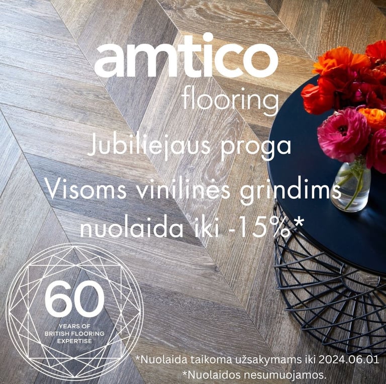 Nuolaida vinilinėms grindims