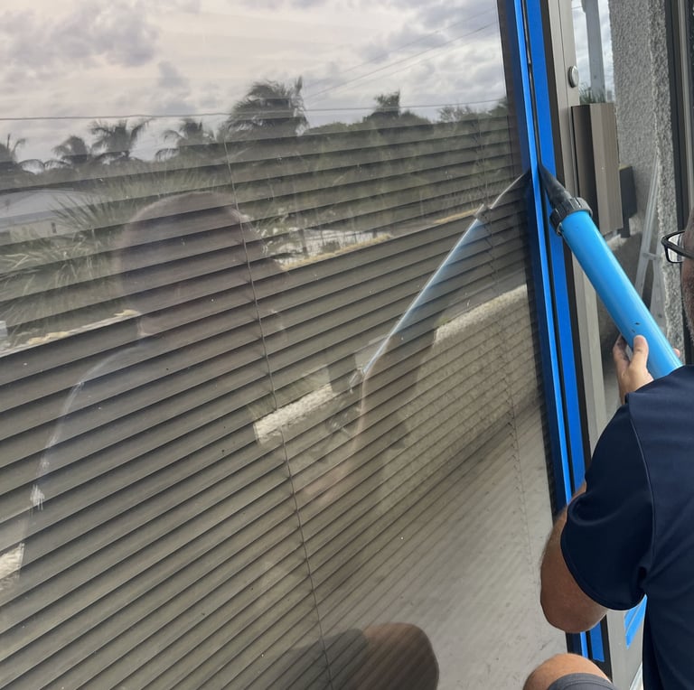 recaulking windows