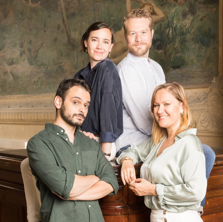 Photo des membres du quatuor lyrique Opale