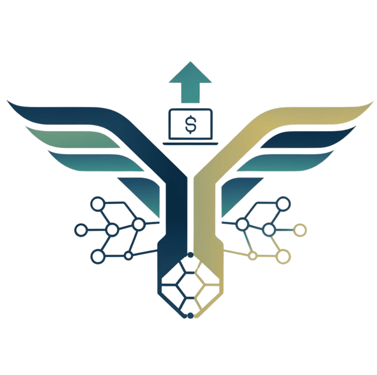 dijital kanallar yoluyla pasif gelir elde etmeye betimleyen bir görsel