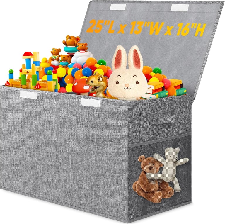 Toy Storage Box with Lid