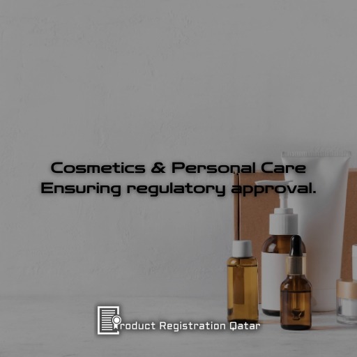 Cosmetics and Personal Care, Ensuring Regulatory Approval, with Product Registration Qatar Logo