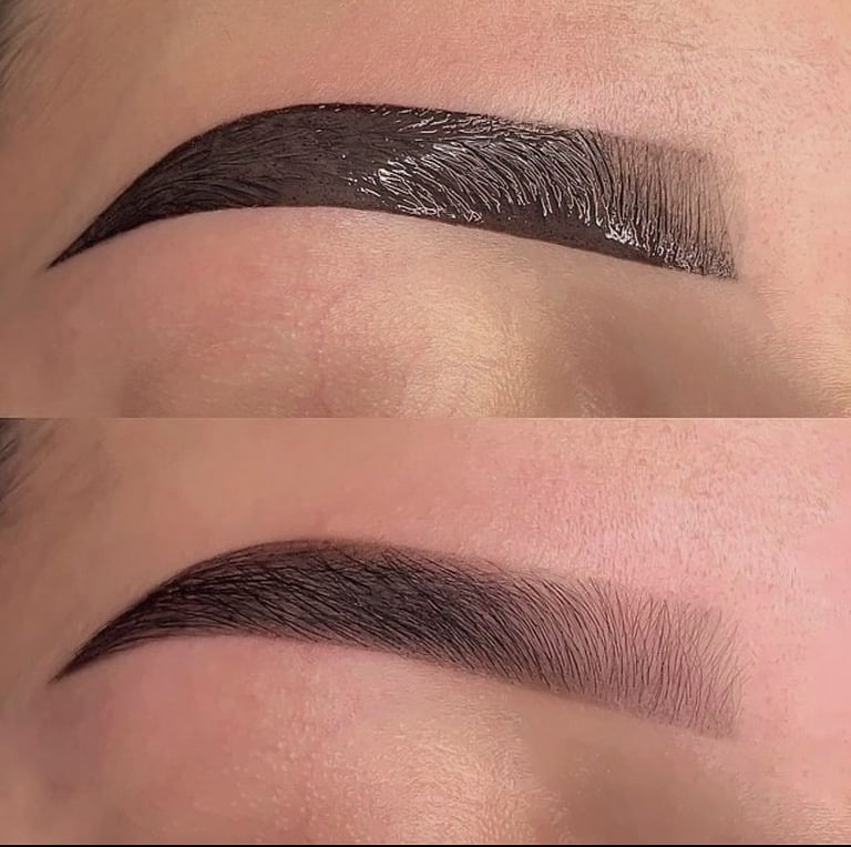teinture des sourcils a bruxelles chez Medi Kiss Dermaclinic