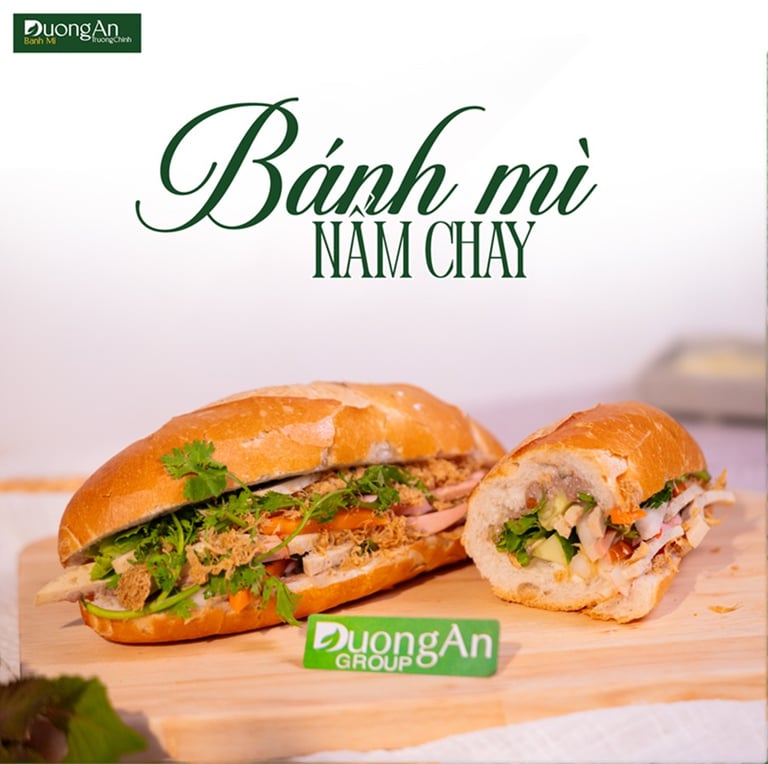 bánh mì nấm chay