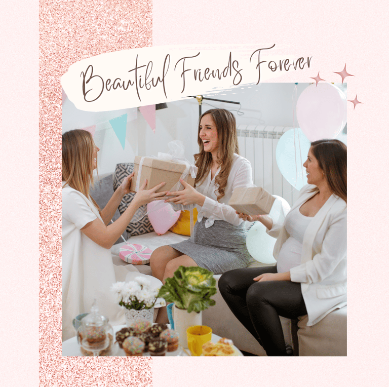 Best Friends Exchanging gifts - Beautiful Friends Forever