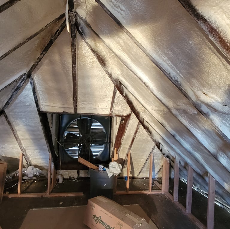 Attic Insulation Spray foam