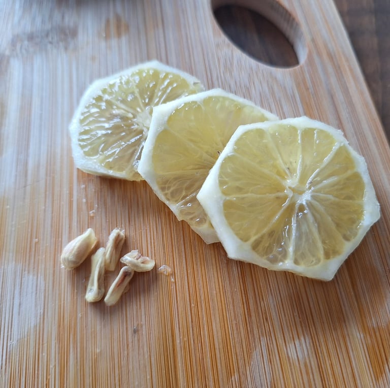 a few Lemon seeds that need to be planted