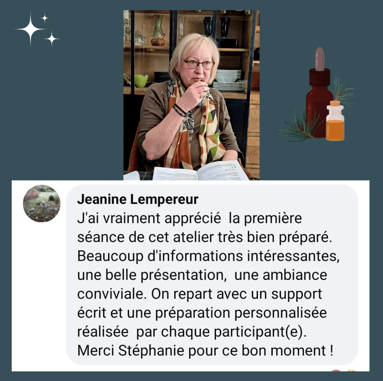 avis atelier huiles essentielles cosmétiques naturels