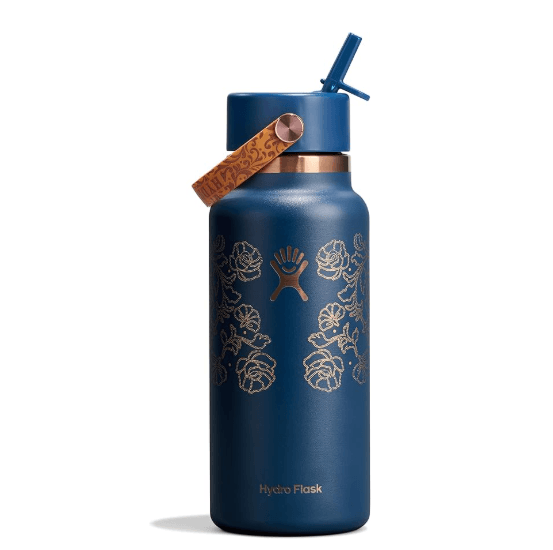 Hydro Flask 32oz lead-free TempShield insulated wide mouth stainless steel water bottle