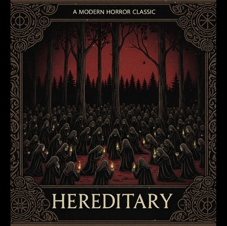 a poster of a group of people in a forest