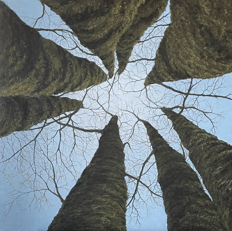 Tableau à l'huile - Dans mes bras