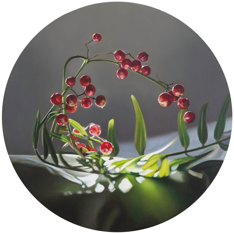 Óleo sobre tabla. Obra de Maite Backman