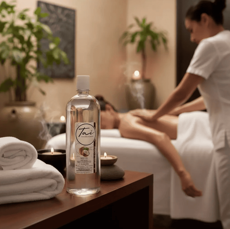 Aceite para masajes relajante reductivo reafirman spa mineral